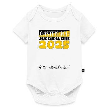 Consécration des jeunes 2025 Livre d'or Cadeau Filles Garçons - Body à manches courtes Premium Bébé - blanc - Devant
