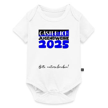 Consécration des jeunes 2025 Livre d'or Cadeau Filles Garçons - Body à manches courtes Premium Bébé - blanc - Devant