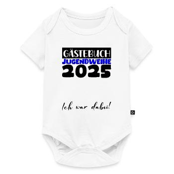 Jugendweihe 2025 Livre d’or Cadeau Filles Garçons - Body à manches courtes Premium Bébé - blanc - Devant