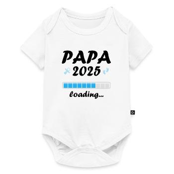 Dad 2025 Gift Men Men Father Pregnant - Baby Premium short-sleeve bodysuit - white - Front
