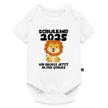 Écolier 2025 Inscription des jeunes filles à l’école 2025 Décoration - Body à manches courtes Premium Bébé - blanc - Devant