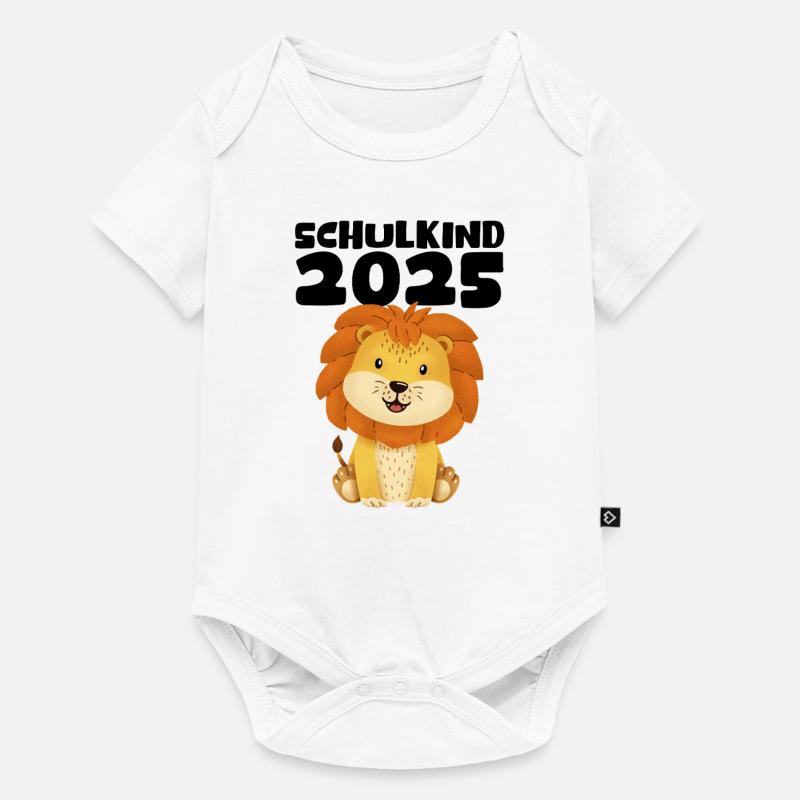 Schulkind 2025 Junge Mädchen Einschulung 2025 Deko - Baby Premium Kurzarmbody - Weiß