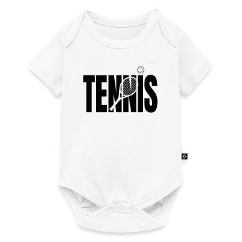 Cadeau pour les joueurs de tennis - Body à manches courtes Premium Bébé - blanc - Devant
