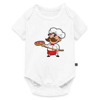 Pizza Baker Pizzeria Italy - Baby Premium short-sleeve bodysuit - white - Front