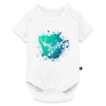 Motocross Cross Hobby Sport Motor Gift Idea Lov - Baby Premium short-sleeve bodysuit - white - Front