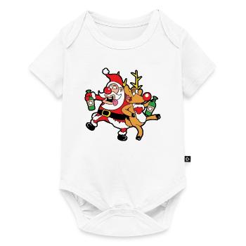 Santa Claus Christmas Santa - Baby Premium short-sleeve bodysuit - white - Front