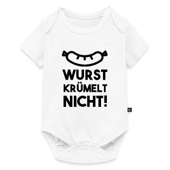Herren Metzger Fleischer T-Shirt Lustiger Spruch - Baby Premium Kurzarmbody - Weiß - Vorne