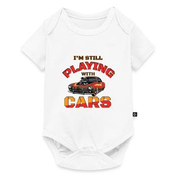 Tuning Spruch für Motorsport / Auto Fans - Baby Premium Kurzarmbody - Weiß - Vorne