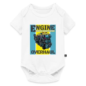 Tuning Spruch für Motorsport / Auto Fans - Baby Premium Kurzarmbody - Weiß - Vorne