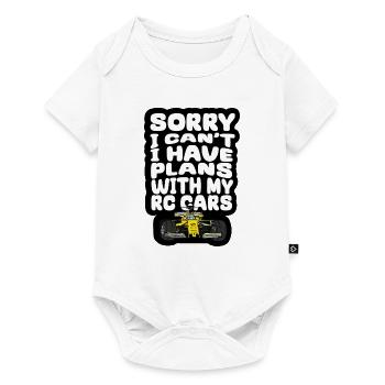 RC Auto Hobby Spruch Ferngestuertes Auto - Baby Premium Kurzarmbody - Weiß - Vorne