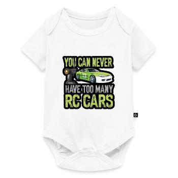 RC Auto Hobby Spruch Ferngestuertes Auto - Baby Premium Kurzarmbody - Weiß - Vorne