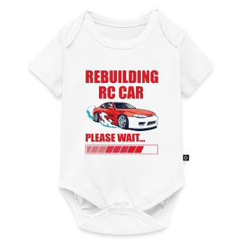 RC Auto Hobby Spruch Ferngestuertes Auto - Baby Premium Kurzarmbody - Weiß - Vorne