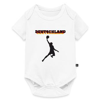 Basketball Win Germany - Baby Premium short-sleeve bodysuit - white - Front