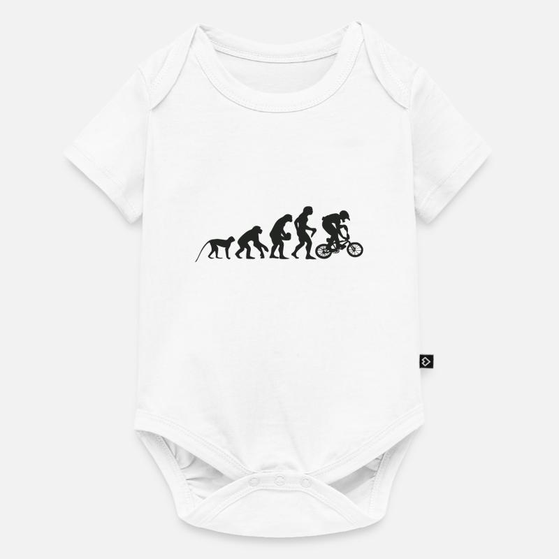Evolution BMX - Baby Premium Kurzarmbody - Weiß