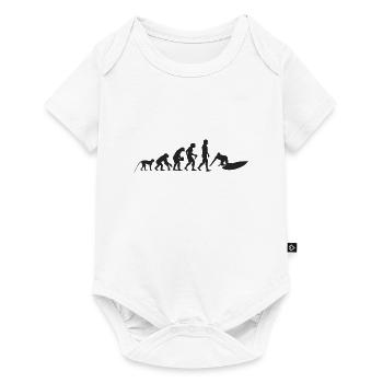 Evolution de surf - Body à manches courtes Premium Bébé - blanc - Devant
