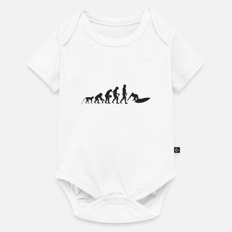 Surf evolution - Baby Premium short-sleeve bodysuit - white