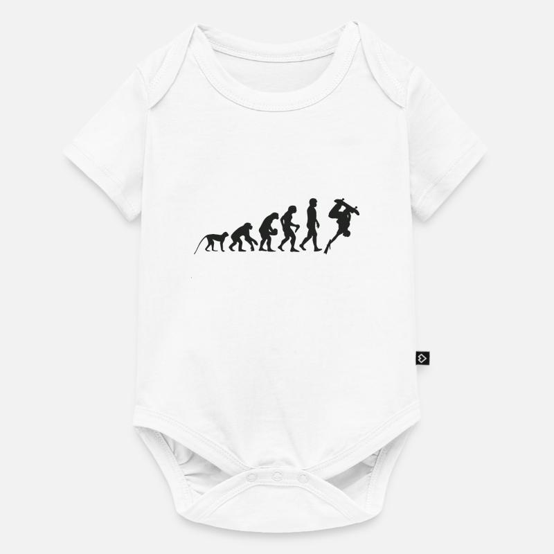 Evolution Skate - Baby Premium short-sleeve bodysuit - white