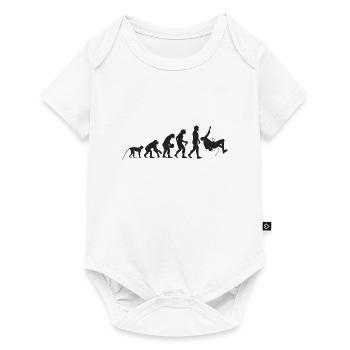 Evolution de l’escalade - Body à manches courtes Premium Bébé - blanc - Devant