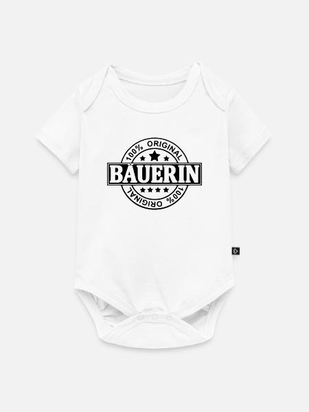 bäuerin - Baby Premium Kurzarmbody - Weiß