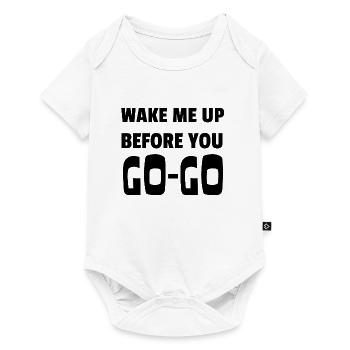 wake me up before you go go,Wham - Baby Premium Kurzarmbody - Weiß - Vorne