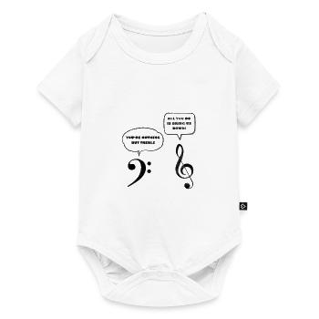 musique - Body à manches courtes Premium Bébé - blanc - Devant