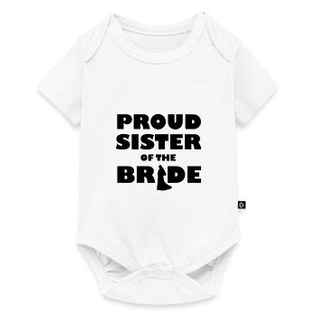 Schwester der Braut - Baby Premium Kurzarmbody - Weiß - Vorne