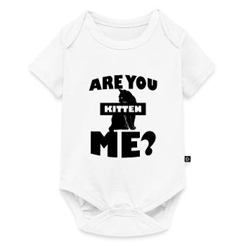 Funny naughty cat animal love pet gift - Baby Premium short-sleeve bodysuit - white - Front