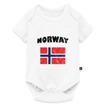 Norway flag - Baby Premium short-sleeve bodysuit - white - Front