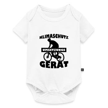 Protection de l'environnement vélo idée drôle d'environnement - Body à manches courtes Premium Bébé - blanc - Devant
