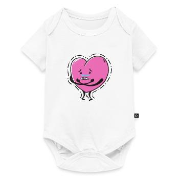 Un coeur triste - Body à manches courtes Premium Bébé - blanc - Devant