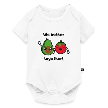 We better together. - Baby Premium Kurzarmbody - Weiß - Vorne