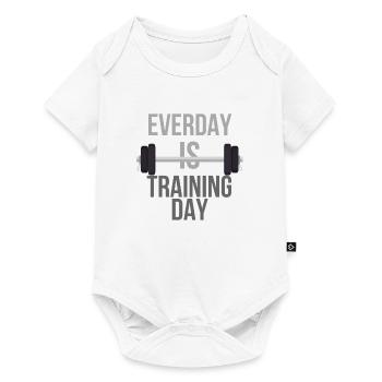 Entraînement, Entraînement, Fitness, Culturisme, - Body à manches courtes Premium Bébé - blanc - Devant