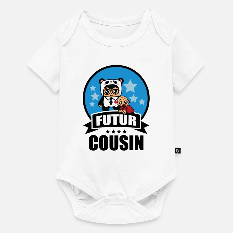 futuro cugino - Body Premium a maniche corte per neonati  - bianco