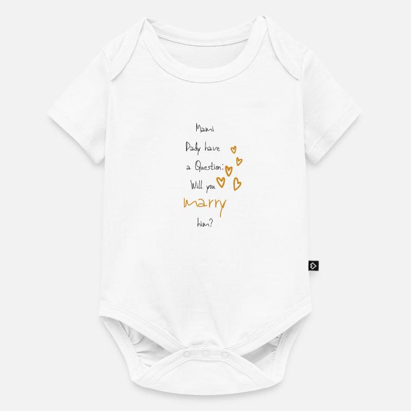 Proposition de mariage, bébé - Body à manches courtes Premium Bébé - blanc
