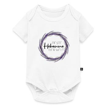 Beste Hebamme der Welt - Baby Premium Kurzarmbody - Weiß - Vorne
