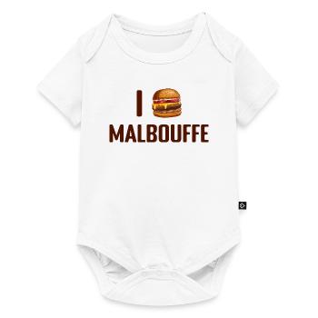 I Love Malbouffe - Body à manches courtes Premium Bébé - blanc - Devant