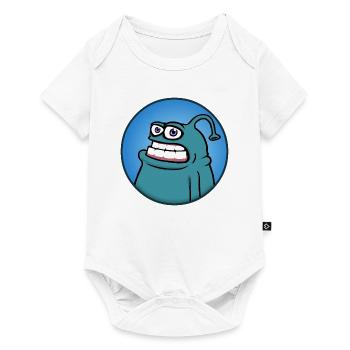 Mampfredo - Baby Premium Kurzarmbody - Weiß - Vorne