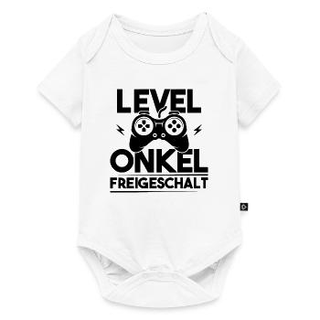 Level Onkel Freigeschalt Du Wirst Onkel - Baby Premium Kurzarmbody - Weiß - Vorne