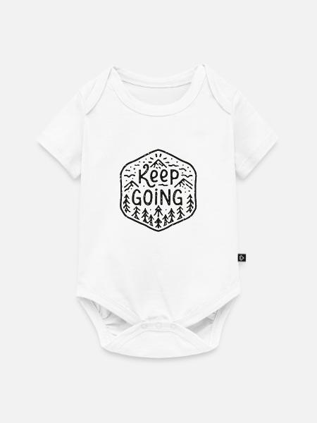 Mach weiter - Baby Premium Kurzarmbody - Weiß