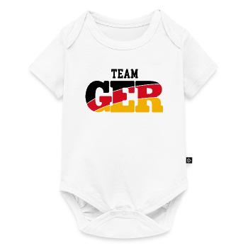 TEAM GERMANY LOGO - Baby Premium short-sleeve bodysuit - white - Front