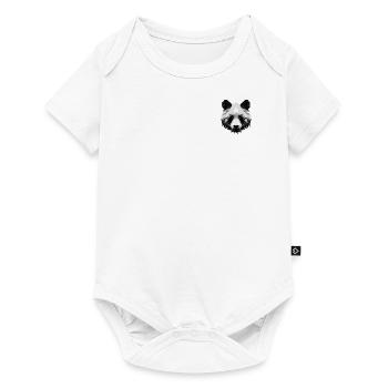 Minimalist Polygon Panda - Baby Premium short-sleeve bodysuit - white - Front