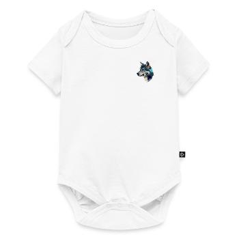 WOLF - Baby Premium Kurzarmbody - Weiß - Vorne