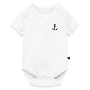 Anchor blue - Baby Premium short-sleeve bodysuit - white - Front