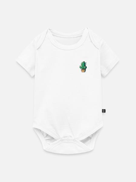 Kaktus - Baby Premium Kurzarmbody - Weiß
