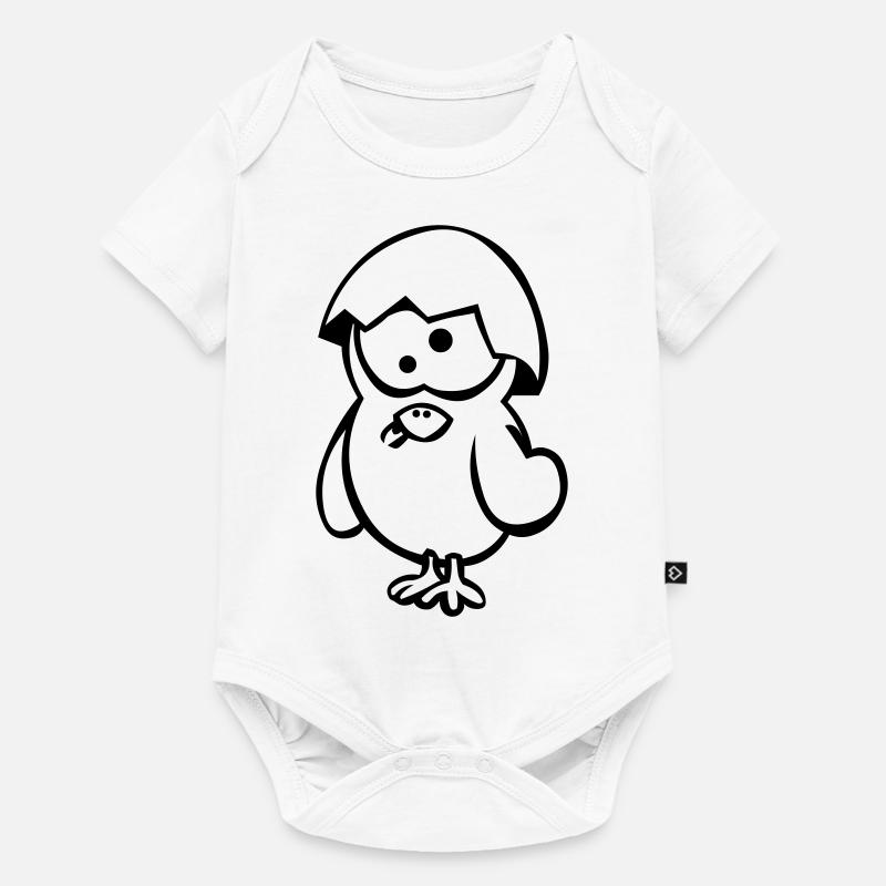 Poussin fou - Body à manches courtes Premium Bébé - blanc