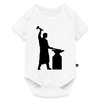 schmied_1c - Baby Premium short-sleeve bodysuit - white - Front