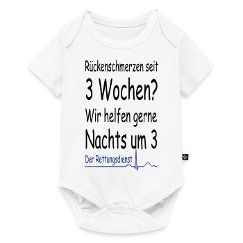 Rettungsdienst der Klassiker - Baby Premium Kurzarmbody - Weiß - Vorne