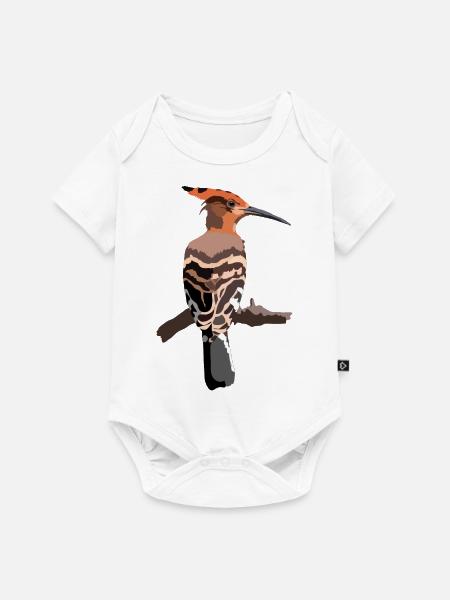 Wiedehopf - Baby Premium Kurzarmbody - Weiß