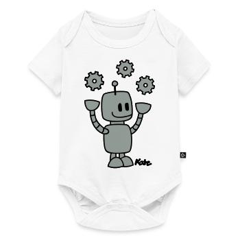Roboter (2c) - Body à manches courtes Premium Bébé - blanc - Devant