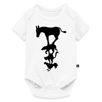 Bremer Stadtmusikanten - mal anders. - Baby Premium Kurzarmbody - Weiß - Vorne